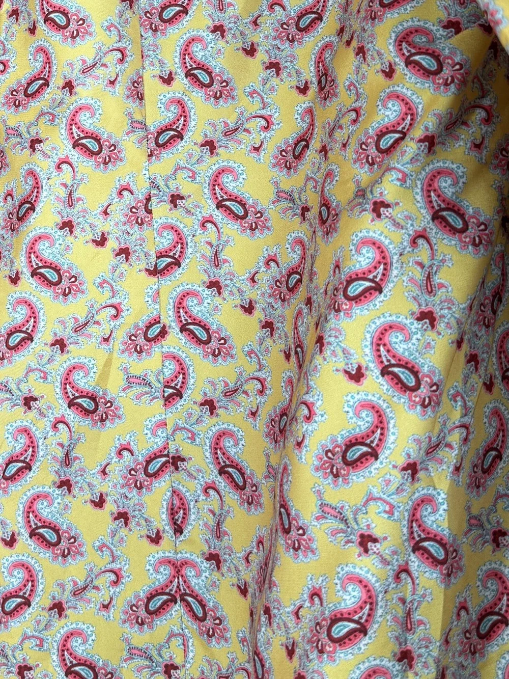 Sundance Coral Bouclé Wool Blend Coat Paisley Lined Oversized M